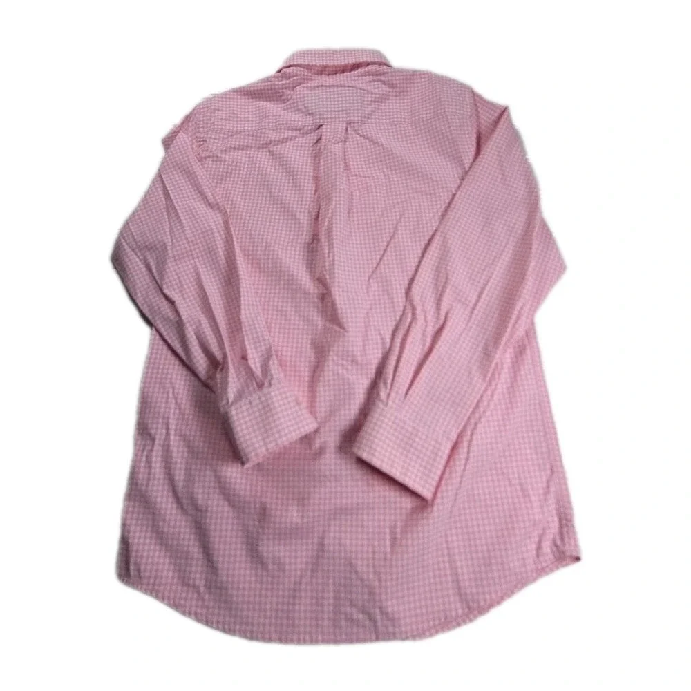 Vineyard Vines‎ Shirt Youth PINK Gingham Performance Button Down Stretch